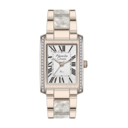 Alexandre Christie ALCW2C03LHBRGSL   Silver Dial Stainless Steel Strap Analog Women Watch